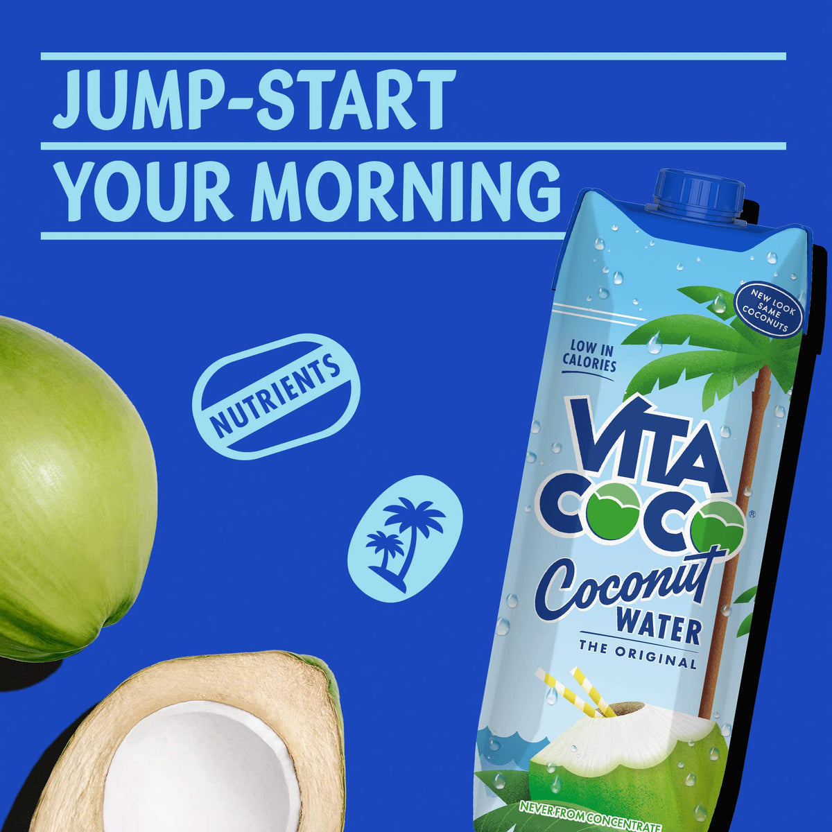Vita Coco Original Coconut Water Multipack - 12x330ml - Rich in Vitamin C