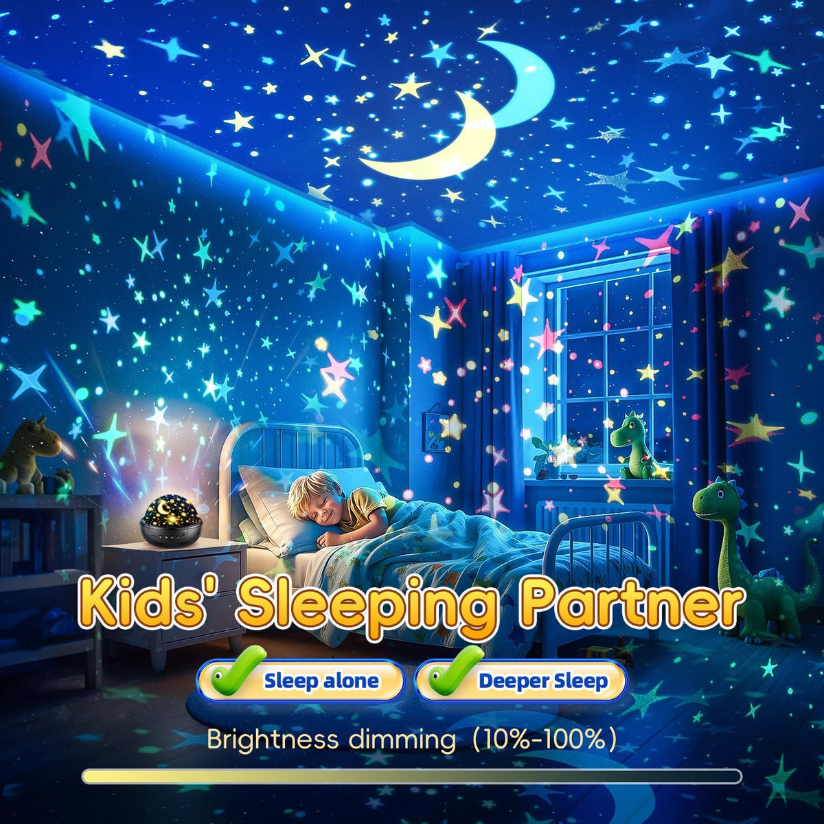 Dinosaur Toys for Boys,3HD Films Night Light Projector,31 Colors Boy Toys