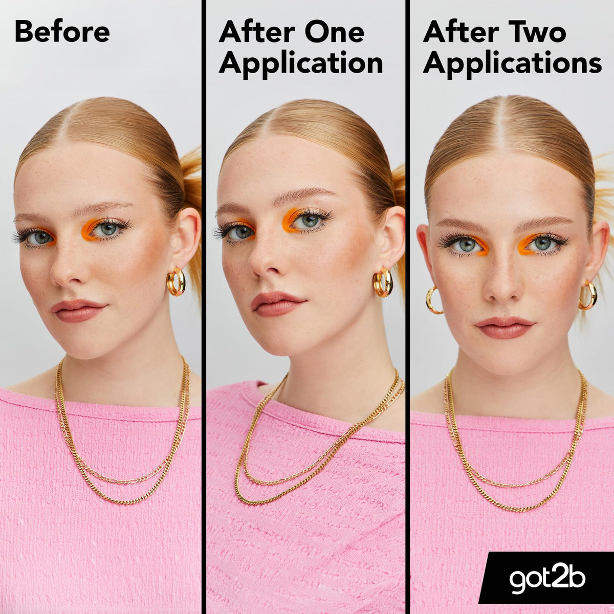 got2b Glued 4 Brows and Edges, Screaming Hold Brow Gel, Clear, 16ml