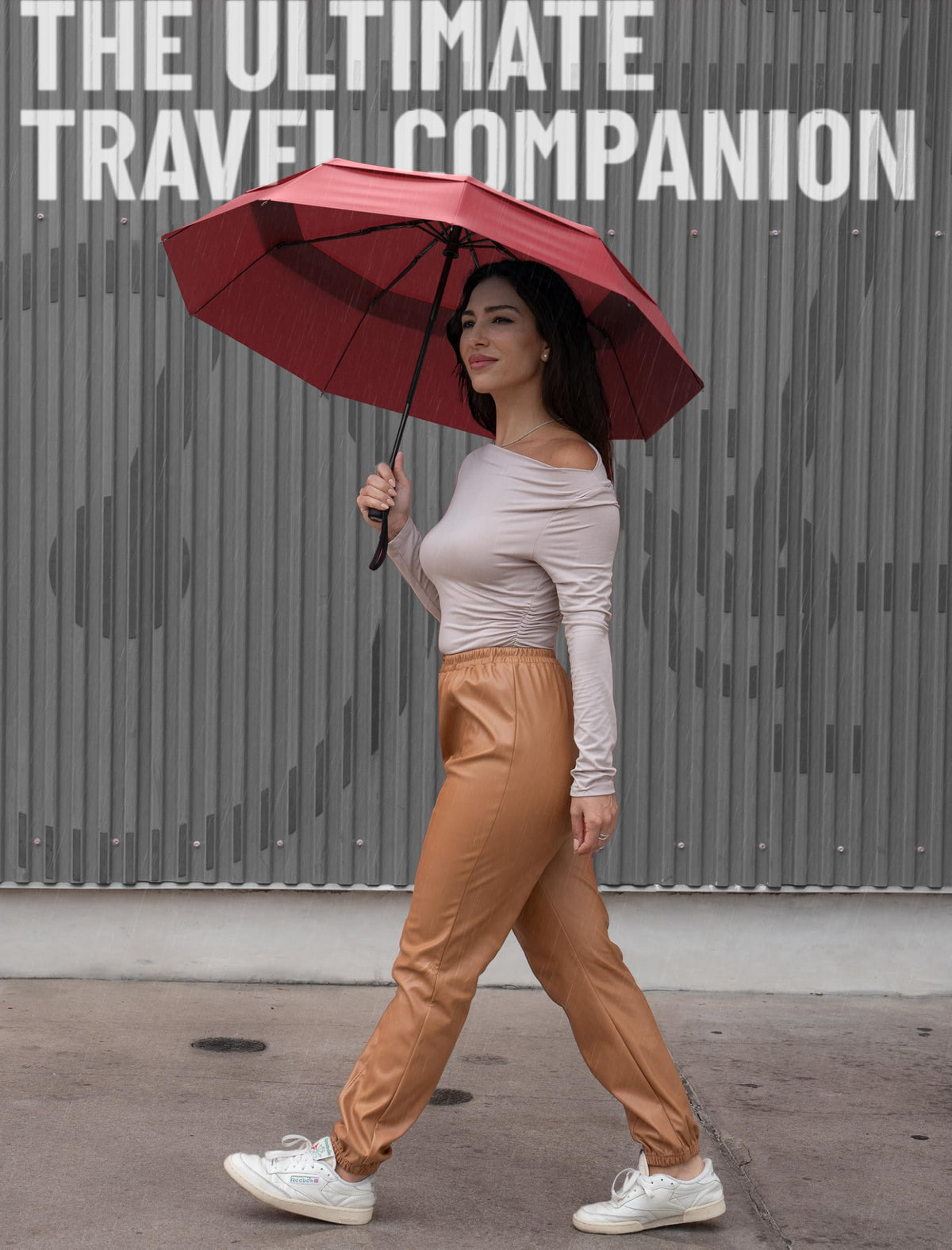 Repel Windproof Travel Umbrella - Compact & Withstands Winds up to 100MPH, Strongest Premium Auto Folding Umbrella for Rain and Sun - Durable, Light & Portable for Women & Men, Fits Backpack & Cars