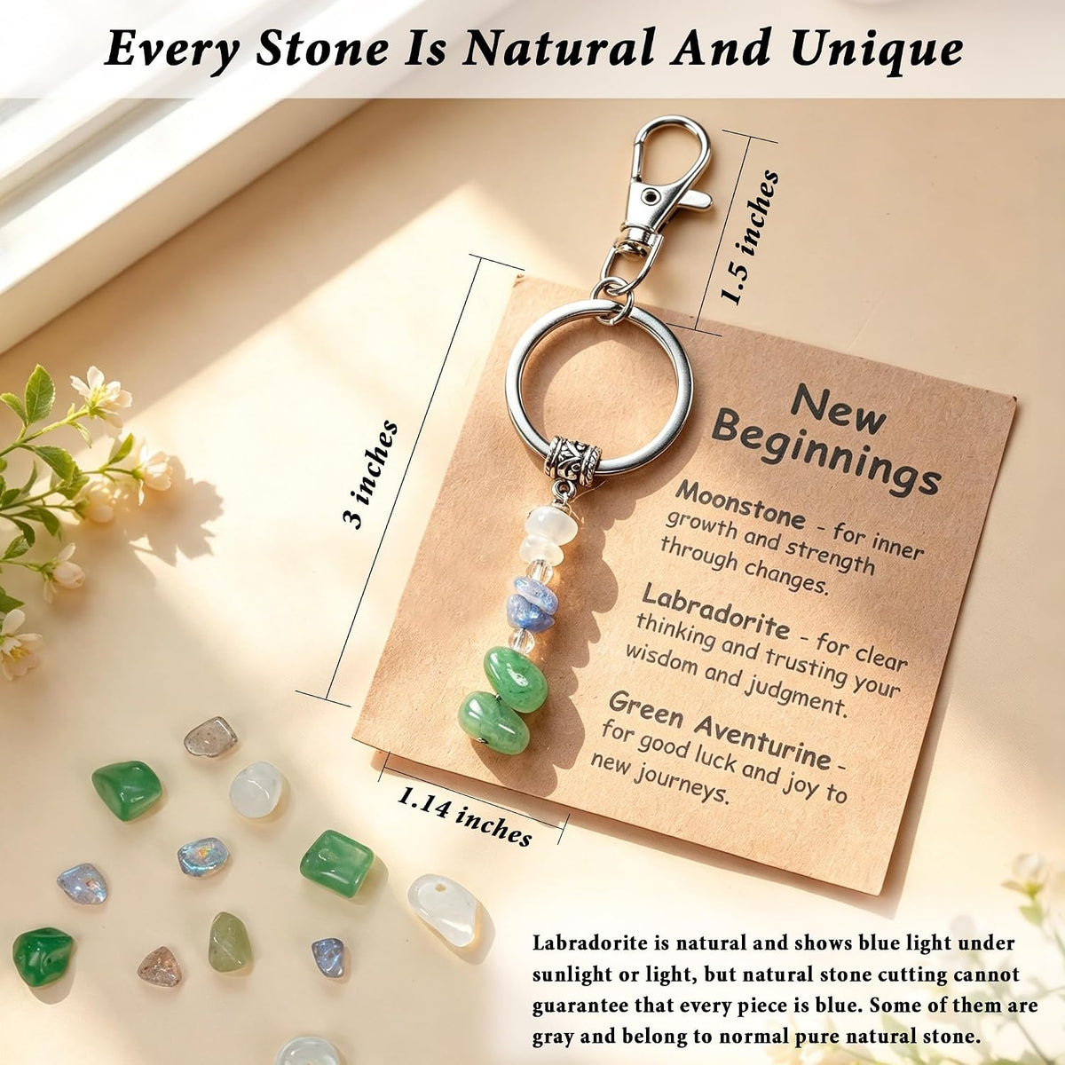 Trinckle New Beginnings Gifts for Women Crystal Keychain Leaving Gifts