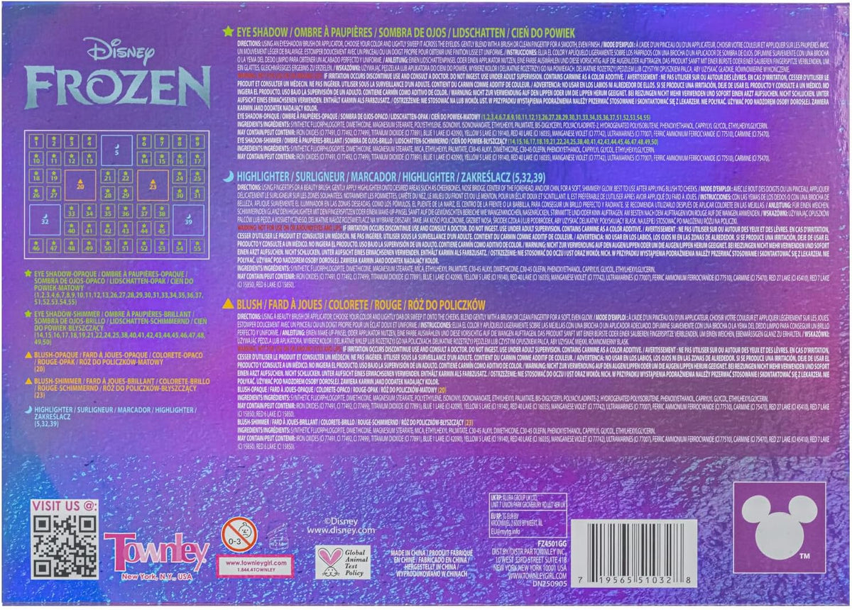Disney Frozen 55-Well Face Palette, Eyeshadow, Ages 13+