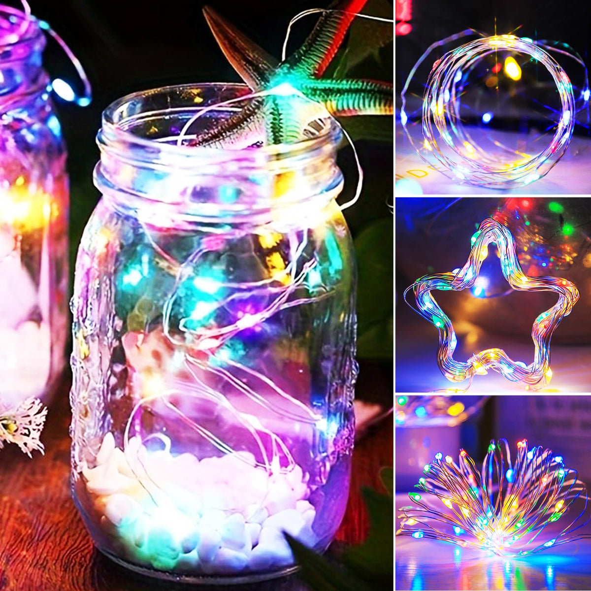 litogo Halloween Orange Fairy Lights Battery Operated with Timer, 3M 30 LED