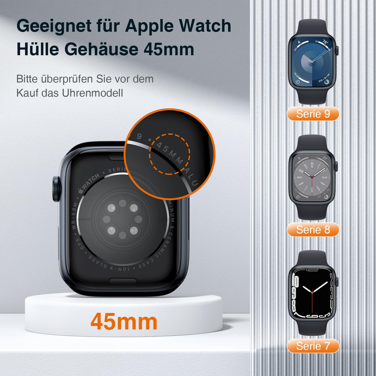 LK 6 Pack for Apple Watch Series 12/11/10 42mm Screen Protector