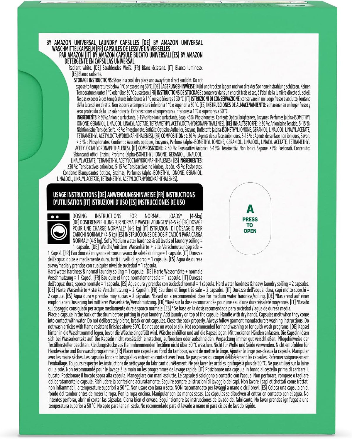 by Amazon Universal Laundry Capsules 3-in-1, 24 Washes