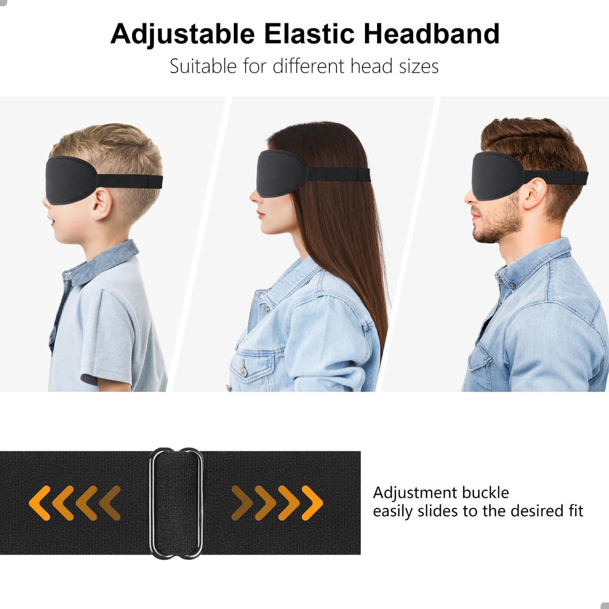 Gritin 100% Blackout Sleep Mask for Women & Men-Zero Eye Pressure Eye Mask