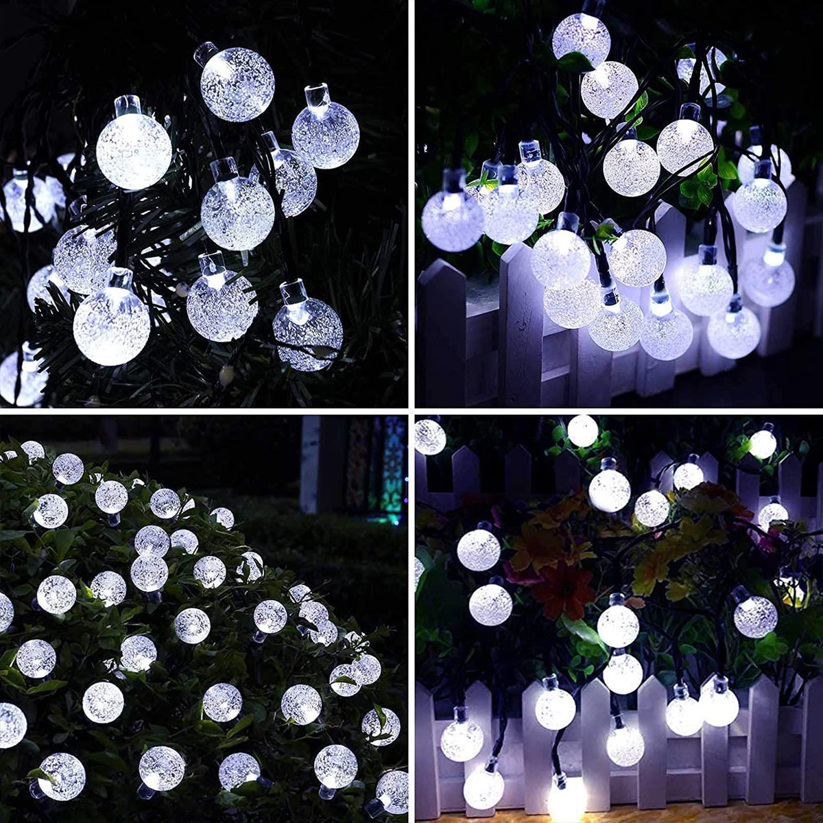 Lezonic Solar String Lights Outdoor, 50LED 7M/23Ft Solar Fairy Lights