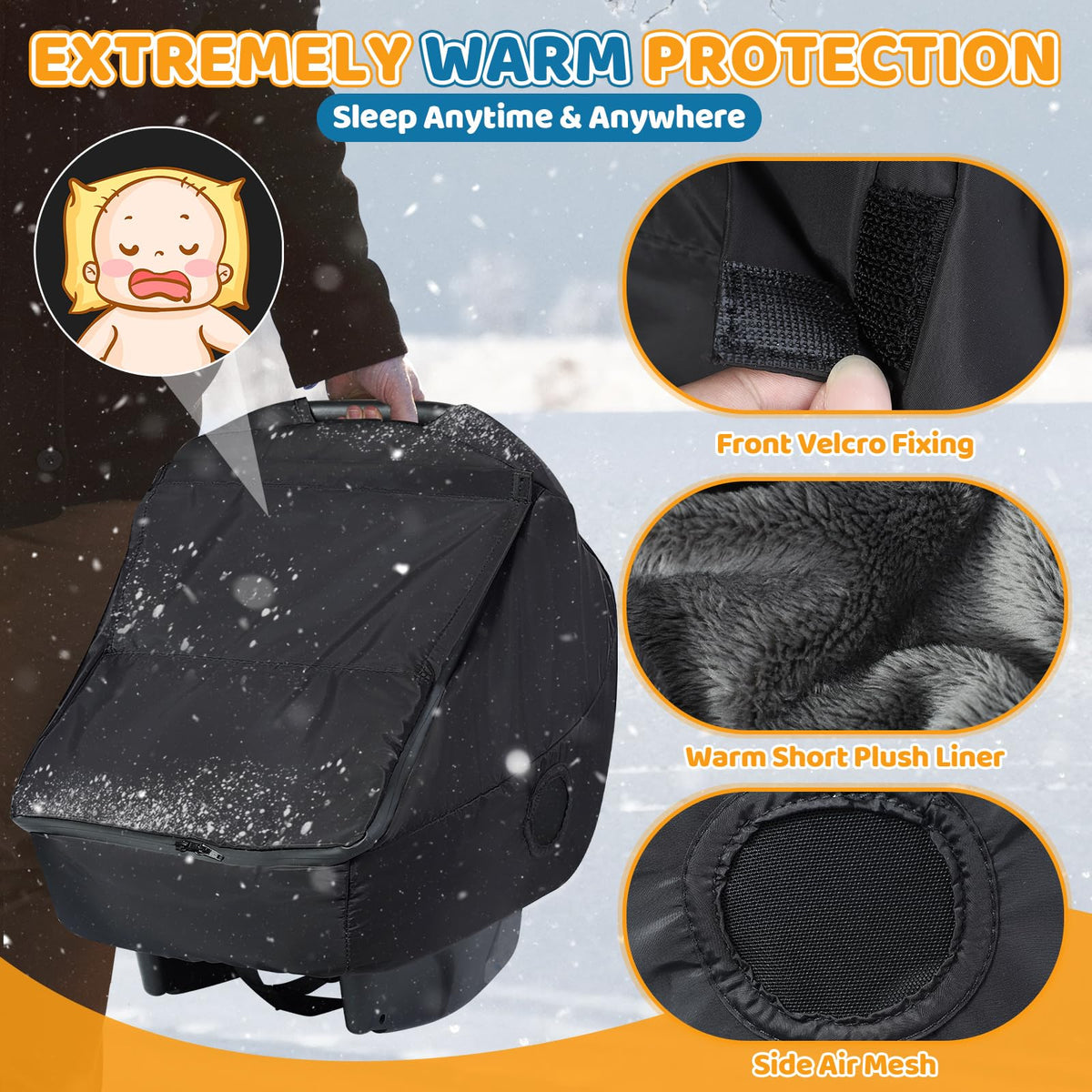 Orzbow Universal Rain Cover, Easy Access Door