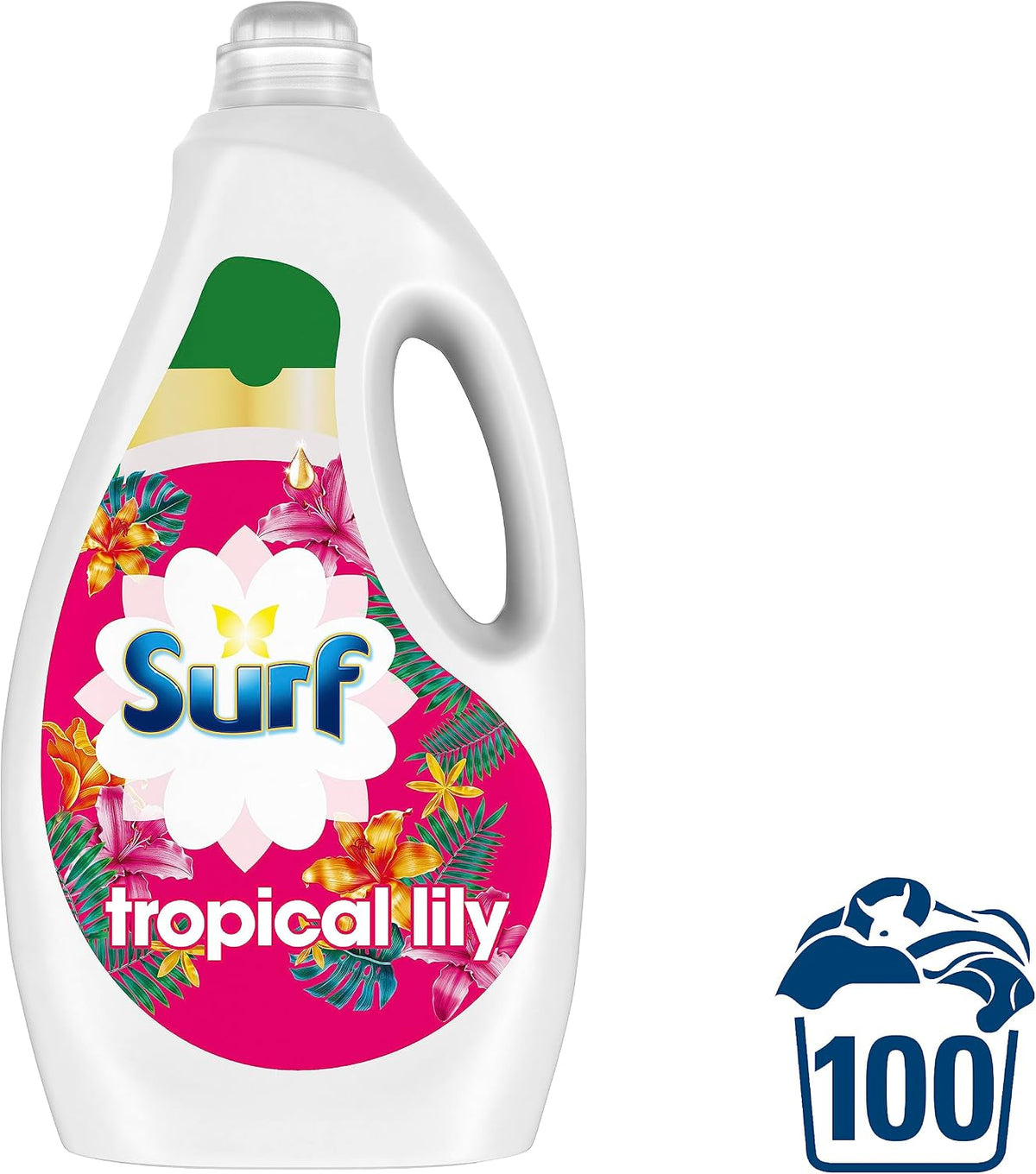 Surf Tropical Lily Concentrated Liquid Laundry Detergent infused with natural essential oils for fresh and clean washing 100 washes