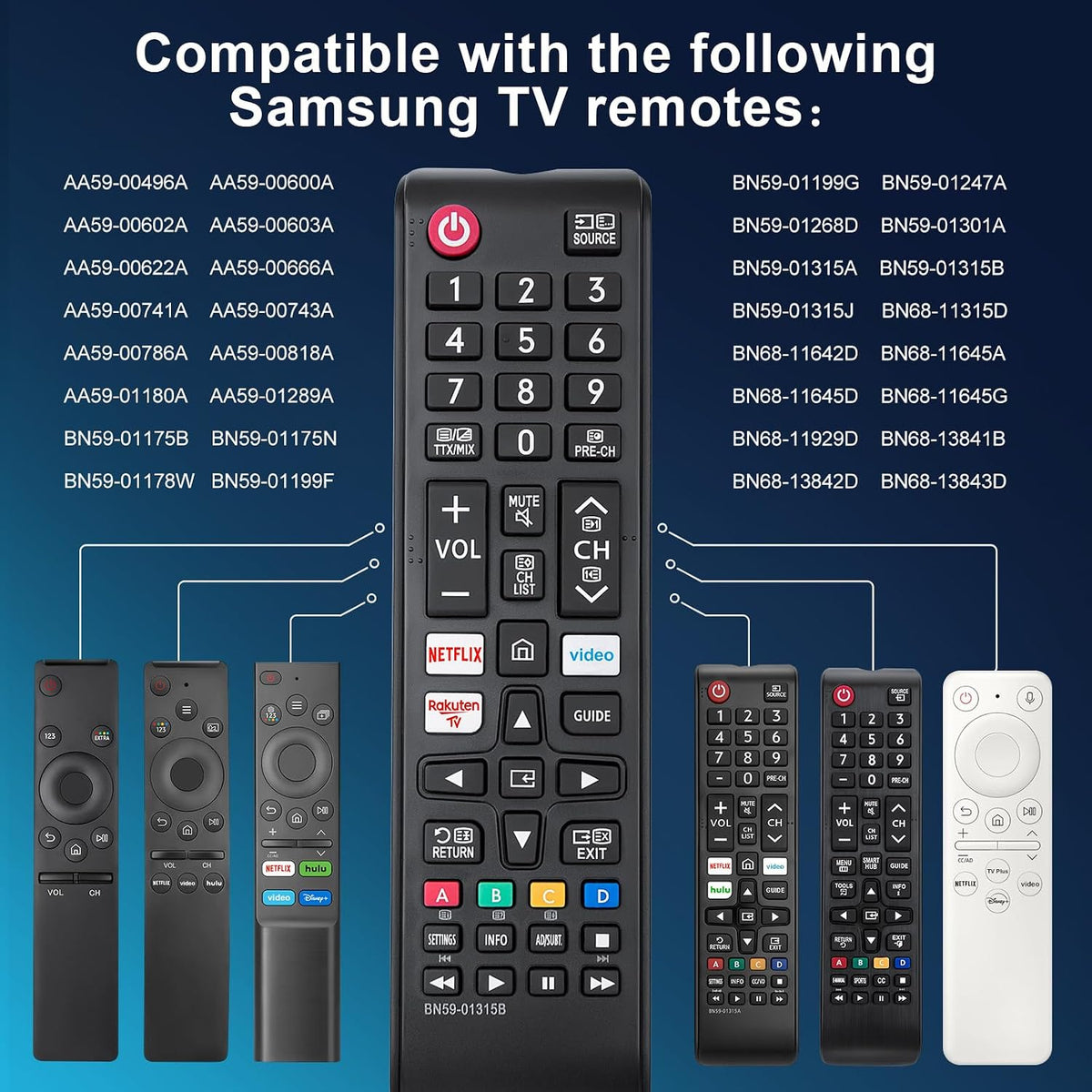 Universal for Samsung TV Remote Replacement