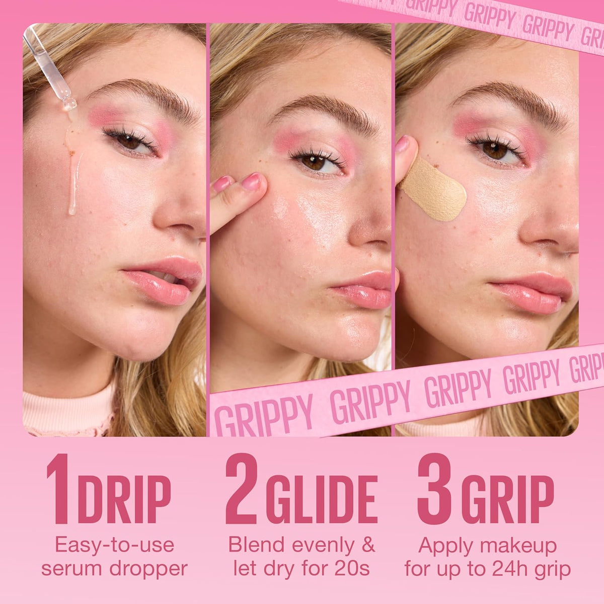 Maybelline Grippy Serum Makeup Primer Up To 24H Wear Plumps & Hydrates Skin