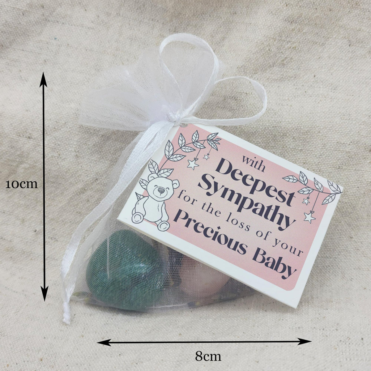 Loss of Nan - Deepest Sympathy gemstone gift bag with mini card