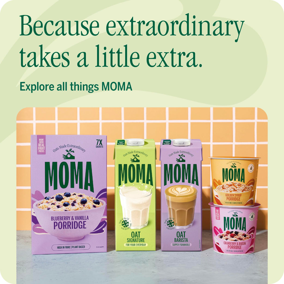 MOMA Pistachio Oat Drink • 1L • No Added Sugar • Vegan, Nut Free & GF
