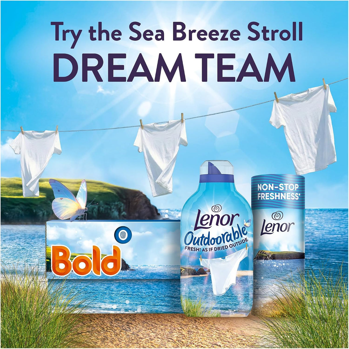 Lenor Outdoorable Fabric Conditioner, 1.47L, Seabreeze Stroll