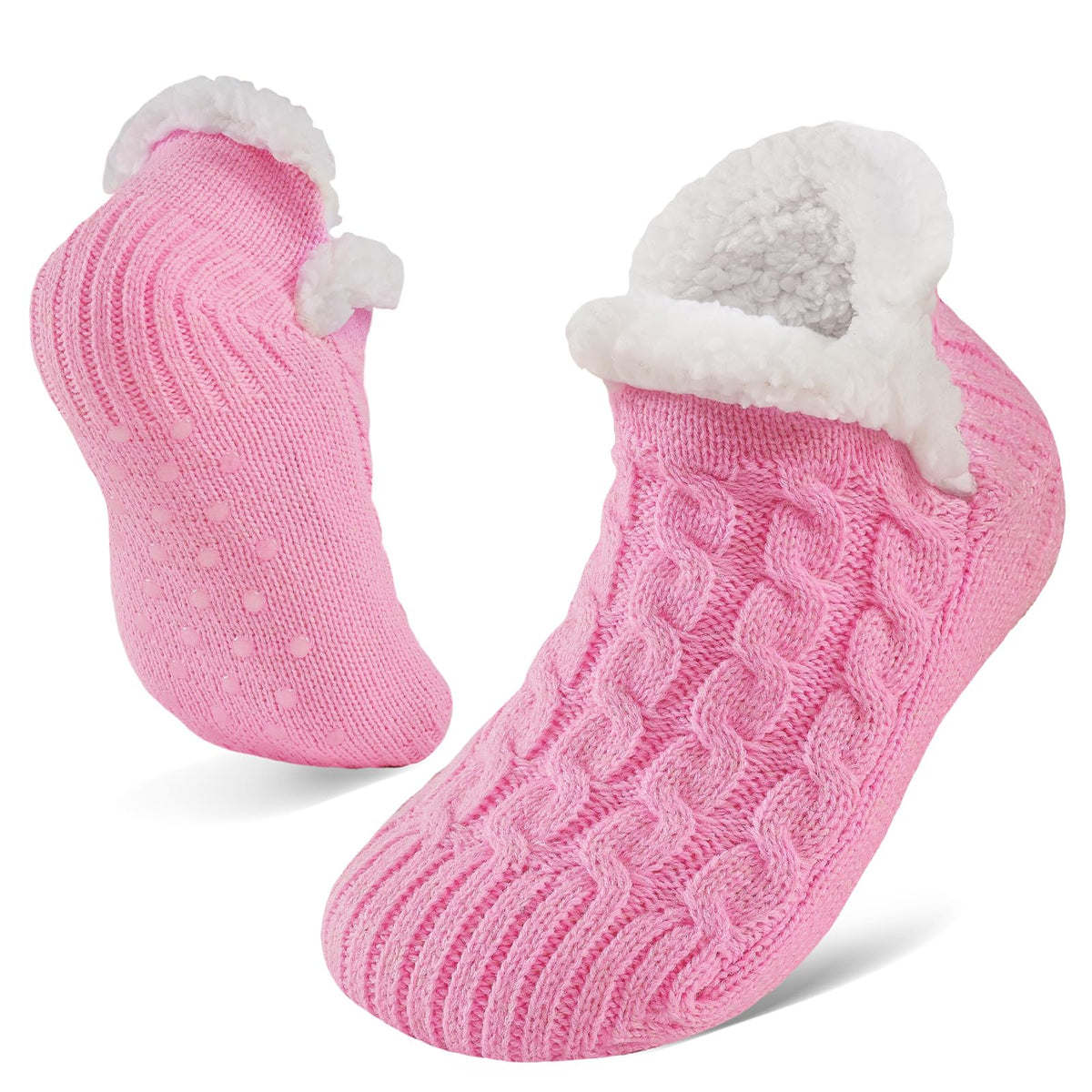 Niorasen Fluffy Slipper Socks Women Men, Winter Gift for Her, UK 4-9