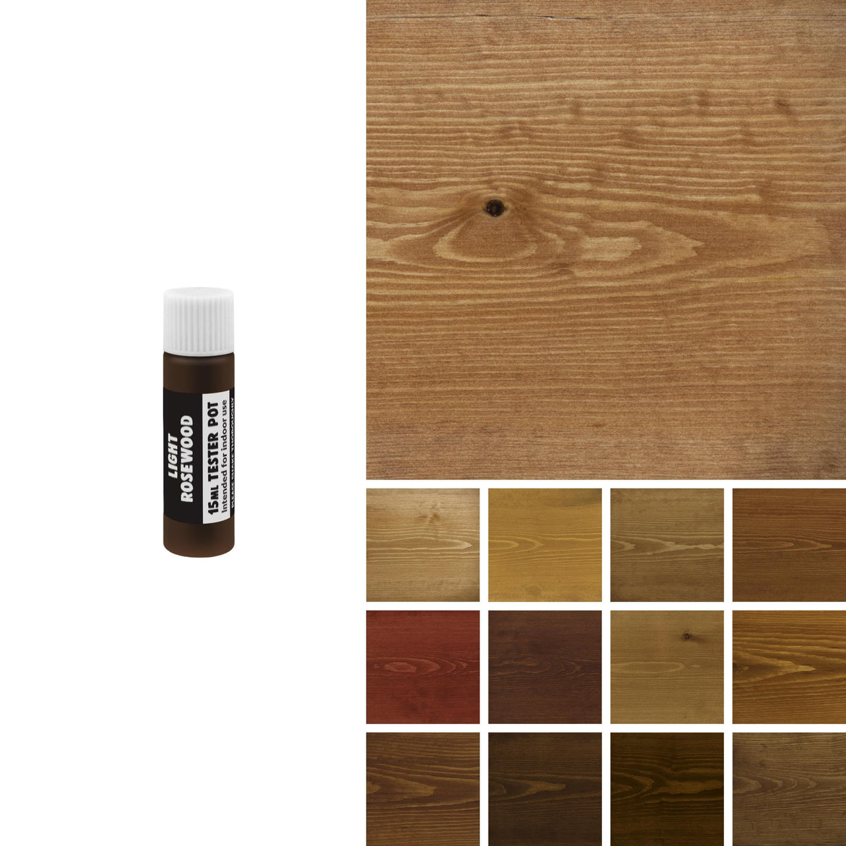 Littlefair's Wood Stain Water-Based - (Very Red Mahogany) – Non-Toxic, Eco-Friendly & Quick Drying - Easy-to-Apply, Concentrated Formula for All Wood Types – 15ml Tester Pot
