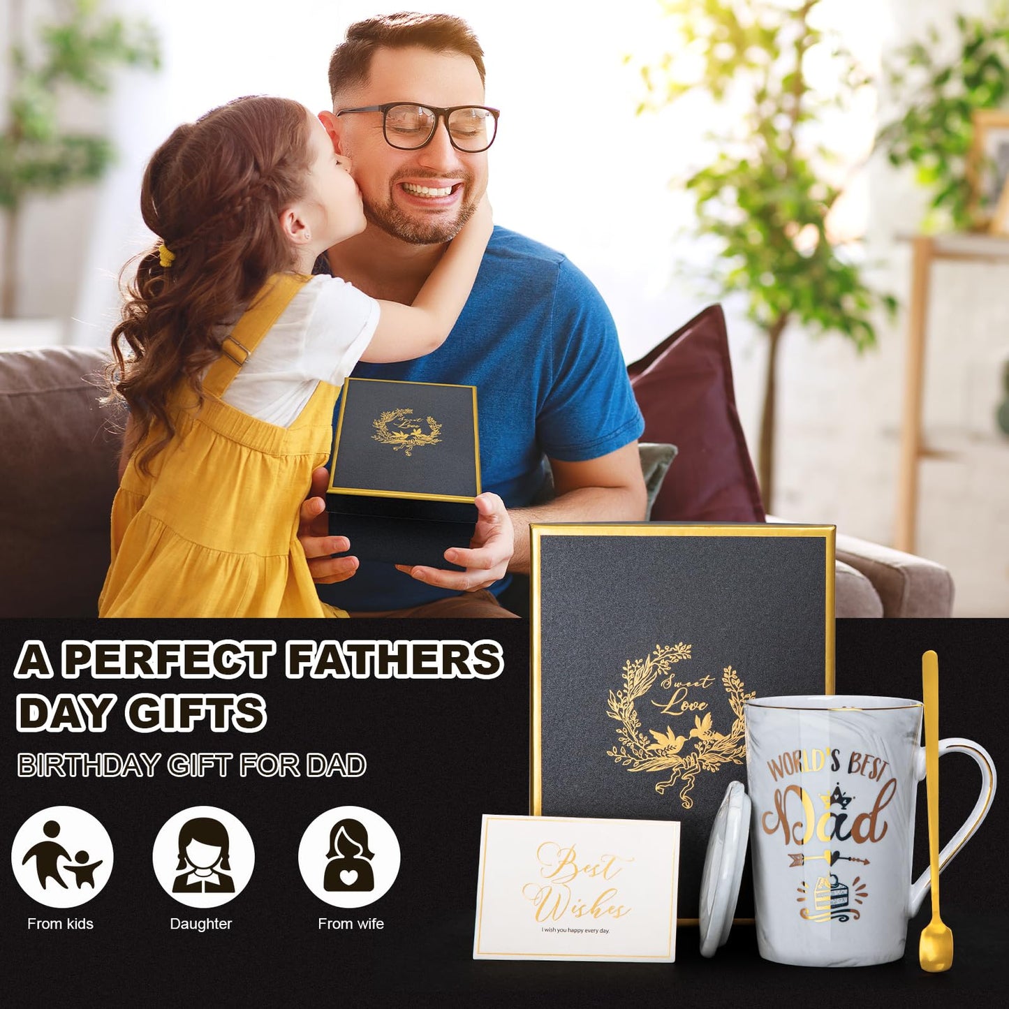 Unique Teacher Appreciation Gifts for Women - Best Teacher Gifts for Teachers, 14oz Pink Marble Ceramic Coffee Mug Printed with Gold, Retirement Birthday Graduation Ideas, End of The Year, Gift Boxed