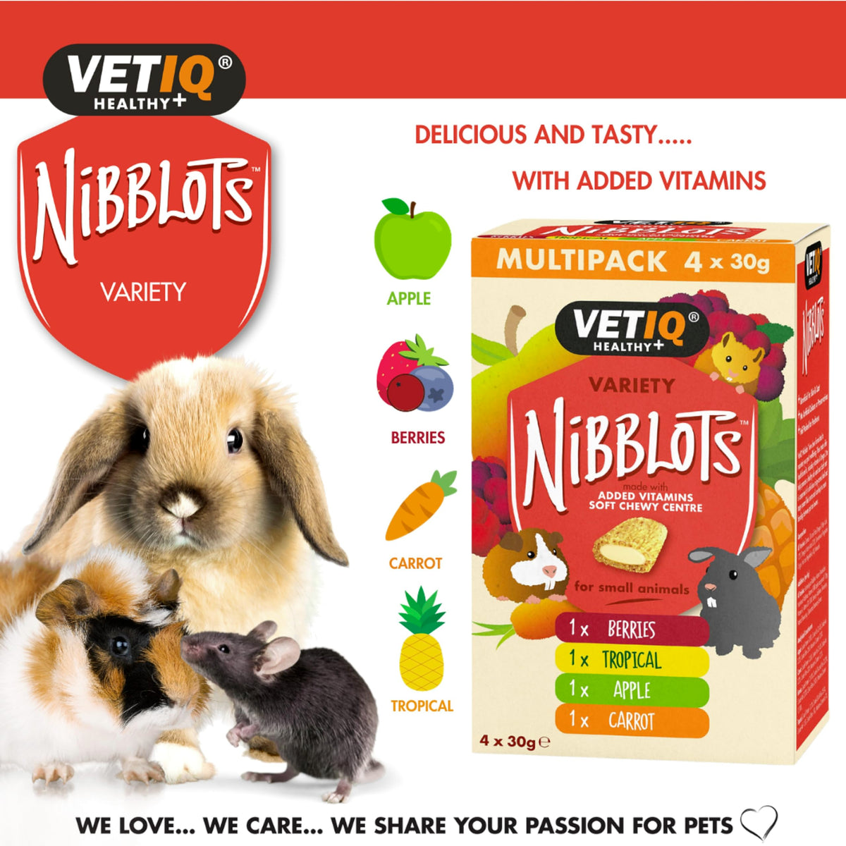 VETIQ Healthy Bites Small Animal Variety Treats (72 Servings)