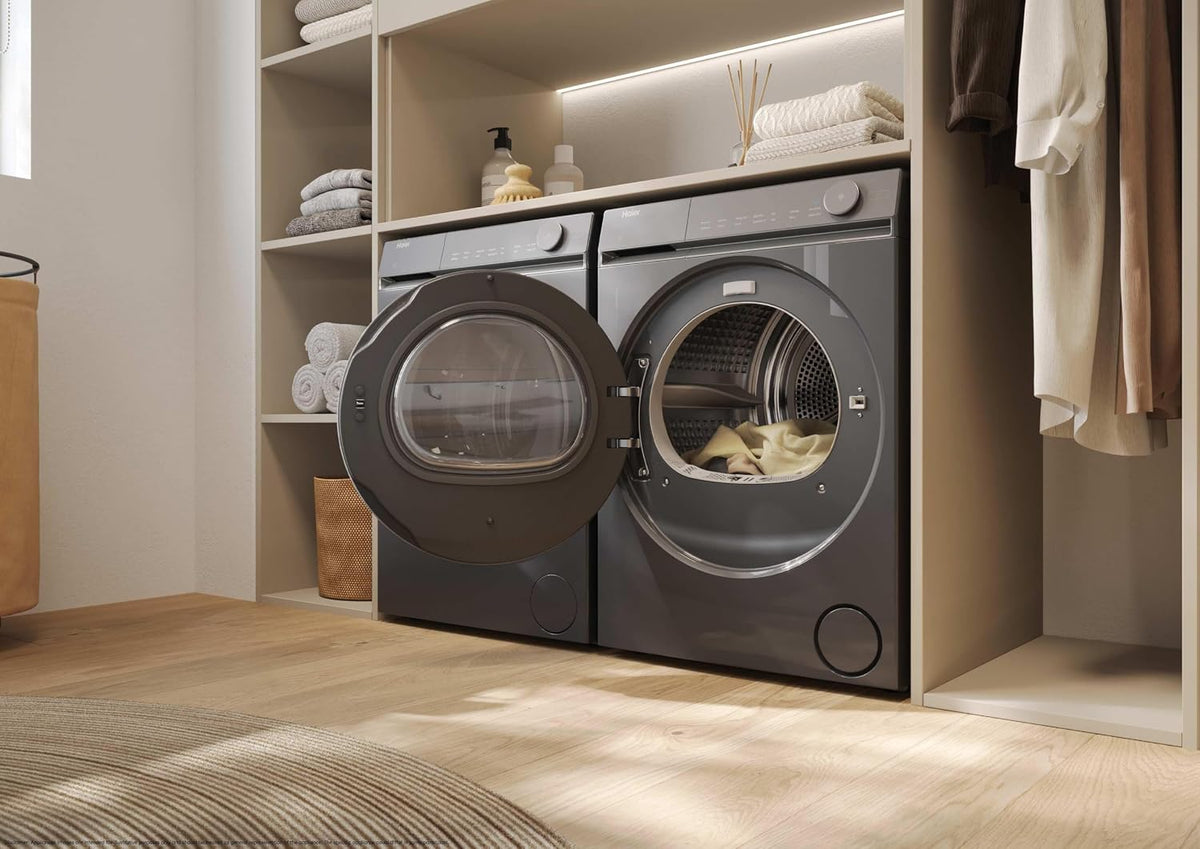 Haier X Series 7 Heat Pump Tumble Dryer, 10kg, Graphite, A++