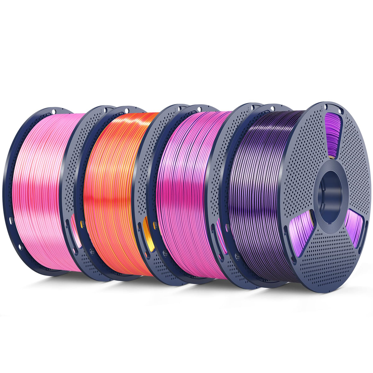 SUNLU Silk PLA+ Filament, Shiny Metallic Silk 3D Filament 1.75mm