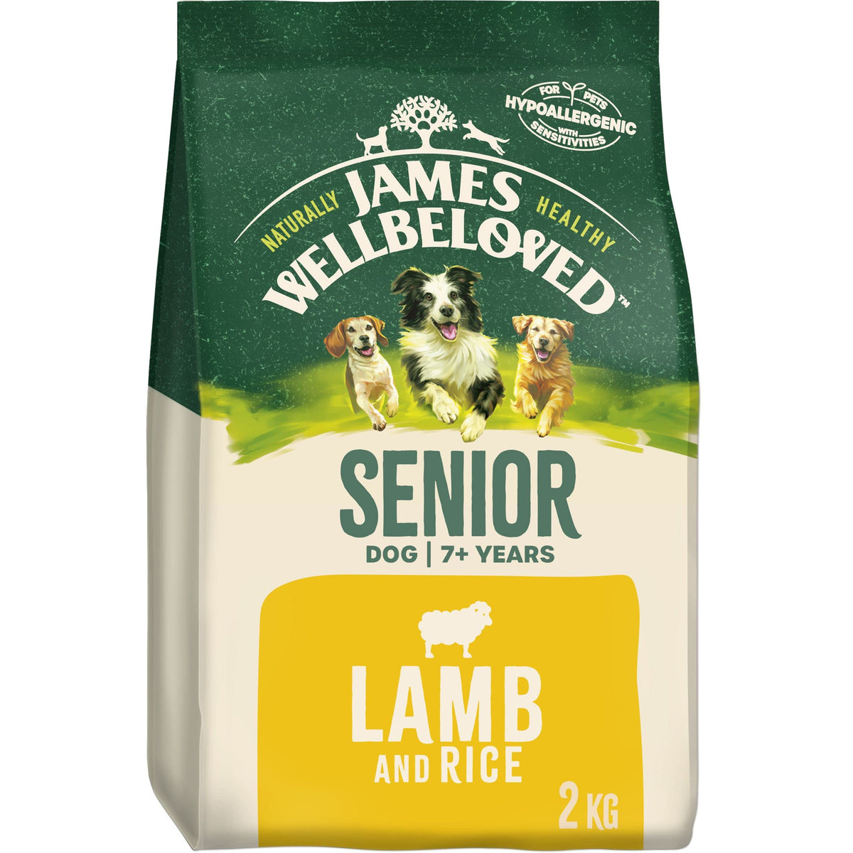James Wellbeloved Dog Senior Hypoallergenic Dry Food Turkey and Rice 2 kg