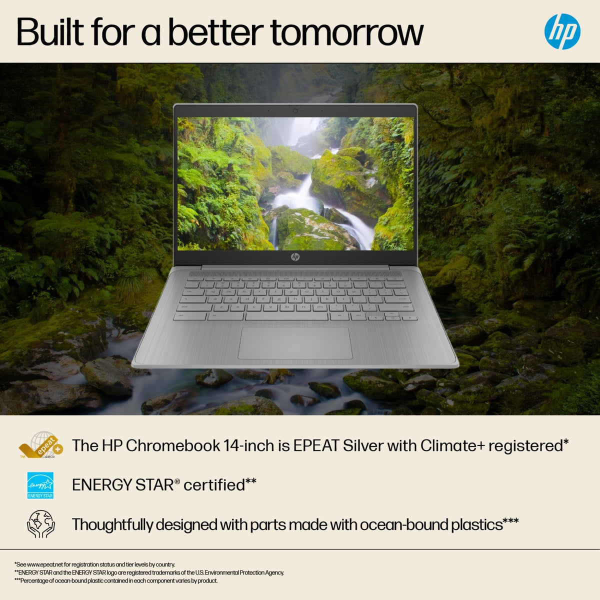 HP Chromebook 14" | Intel N100 Processor | 8 GB RAM | 128 GB UFS | Full HD
