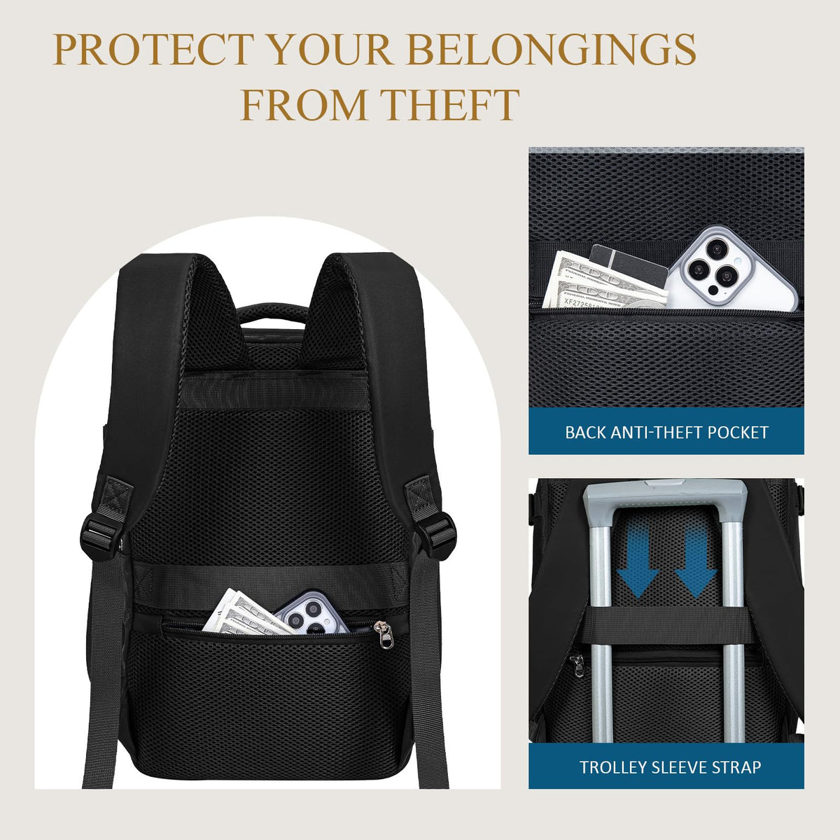 Lossga for Ryanair Cabin Bags 40x30x20,Cabin Bag Travel Backpack