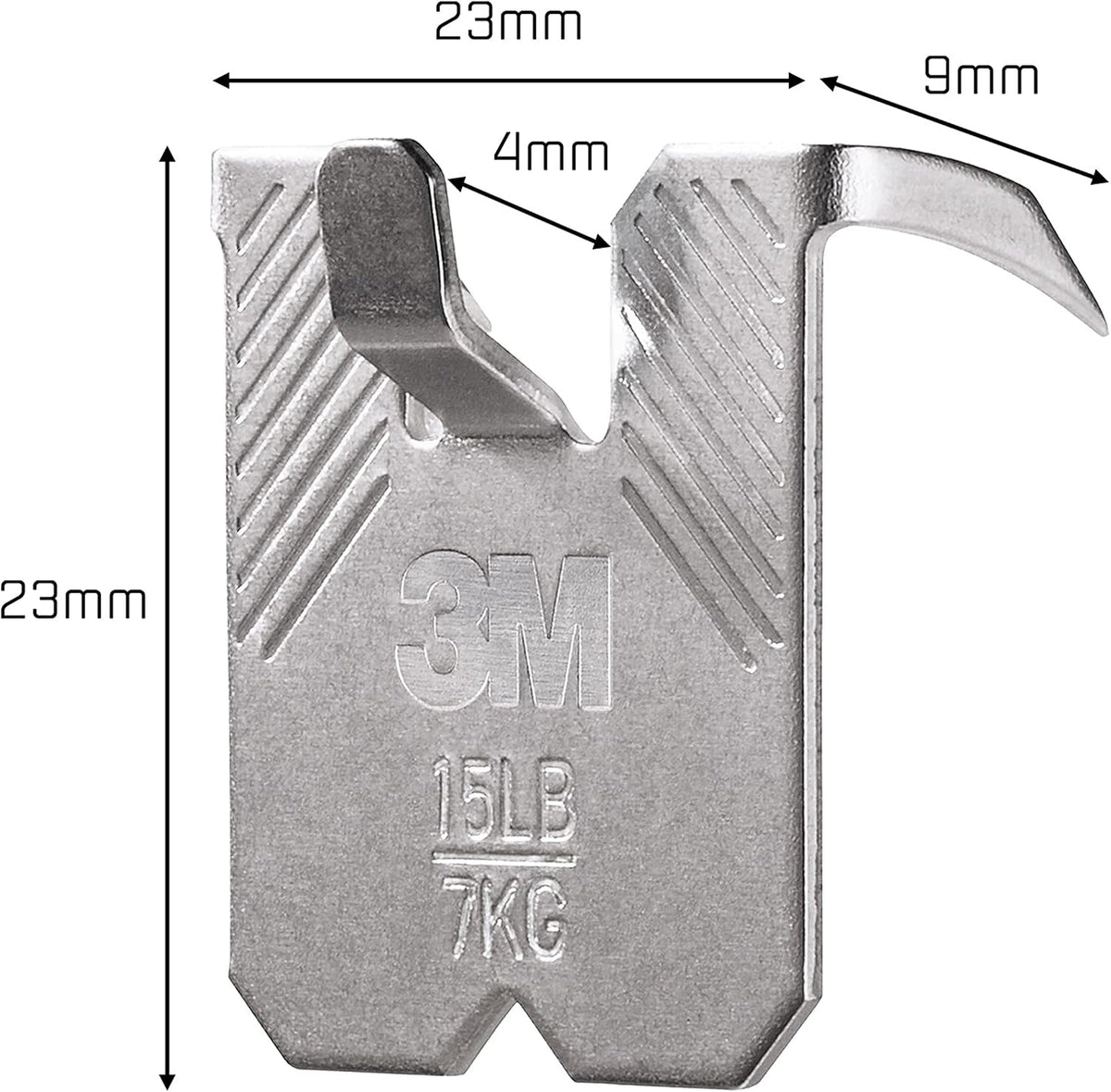 3M Claw Plasterboard Picture Hanging Wall Hooks For Hanging Home Décor, 4 Hangers, Holds up to 7 kg - Ideal for Heavyweight Items