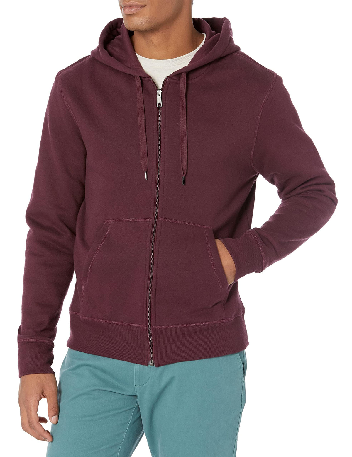 Amazon Essentials Men's Full-Zip Fleece Hoodie Sweatshirt (Available in Big & Tall)