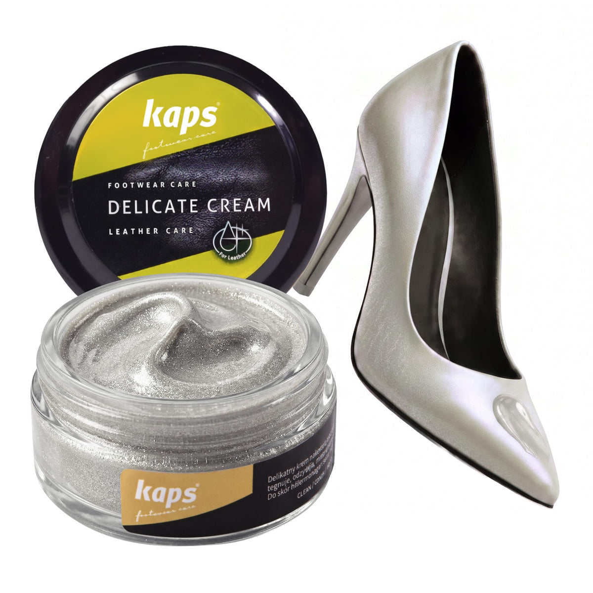 Leather Shoe Cream Polish & Conditioner, Kaps 50ml