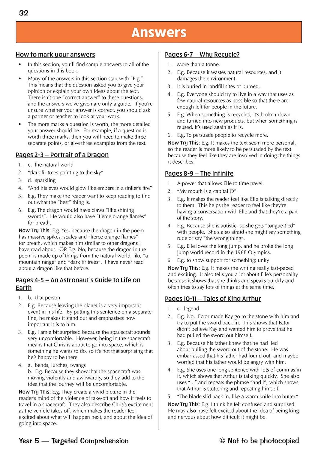 KS2 English Year 5 Reading Comprehension Targeted Question Book - Book 1 (with Answers) (CGP Year 5 English)