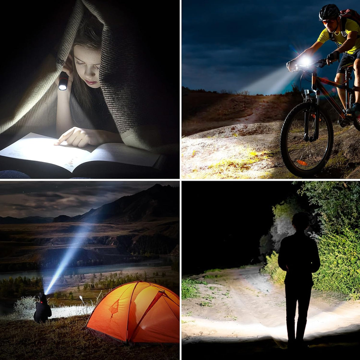 Blukar LED Torch Rechargeable, 2000L Super Bright Adjustable Focus Torches