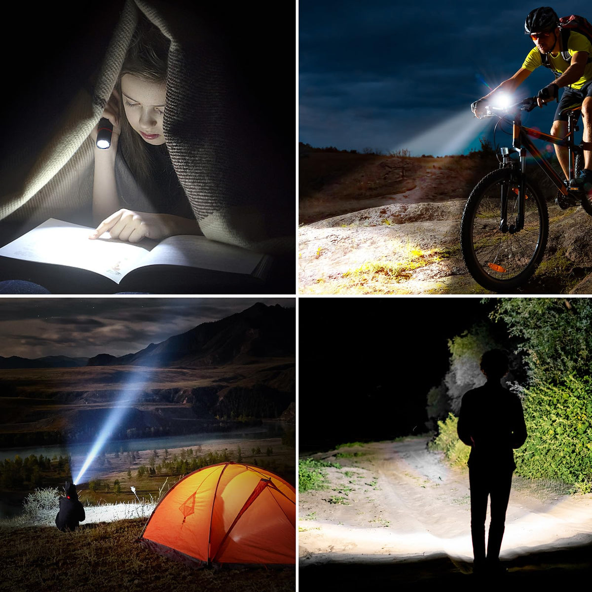 Blukar LED Torch Rechargeable, 2000L Super Bright Adjustable Focus Torches