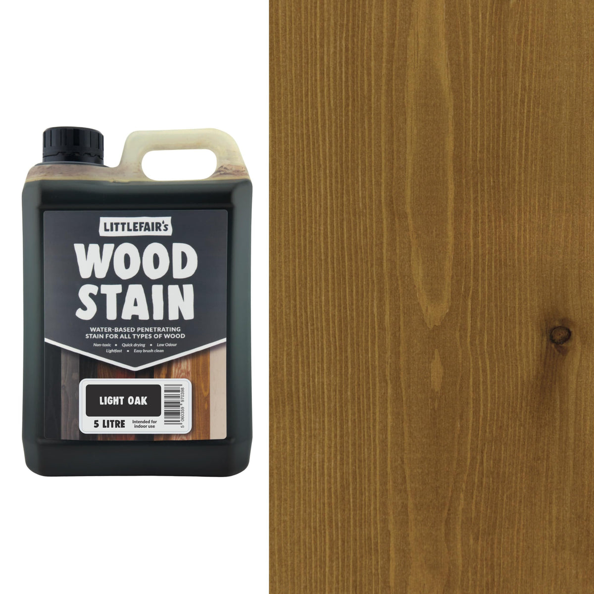 Littlefair's Wood Stain Water-Based - (Very Red Mahogany) – Non-Toxic, Eco-Friendly & Quick Drying - Easy-to-Apply, Concentrated Formula for All Wood Types – 15ml Tester Pot