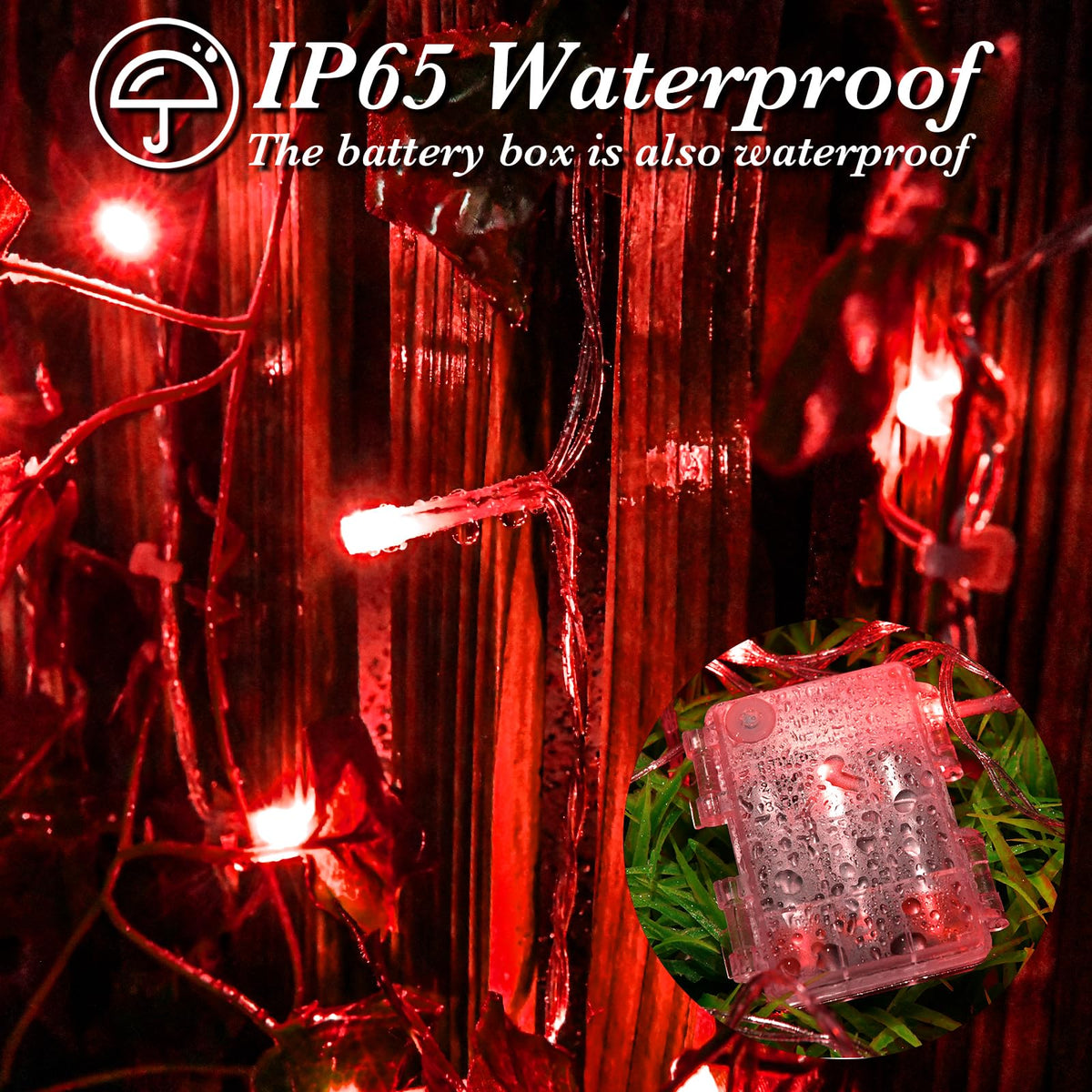 cshare Battery Fairy Lights, 2M 20 LED Fairy Lights Battery Operated with Timer, IP65 Waterproof String Lights for Jar Garden Camping Christmas Indoor Outdoor Decorations, Warm White