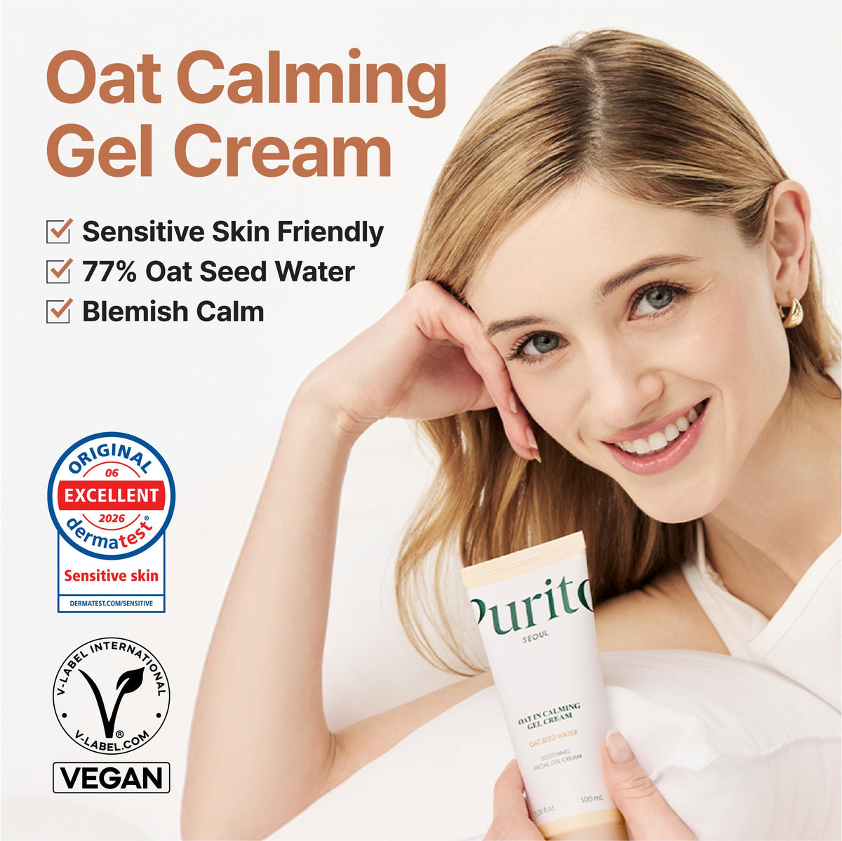 PURITO Panthenol 10% Cream for Sensitive Skin, 100mL