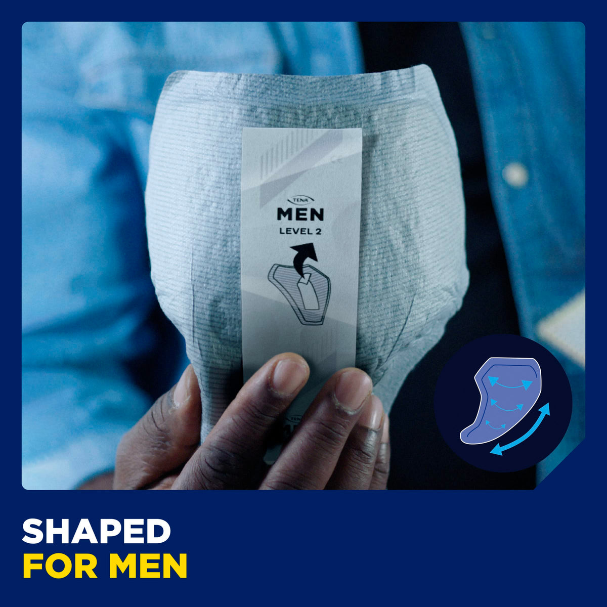TENA Men Protective Underwear, Large, Level 4 for Heavy Bladder Weakness x 40