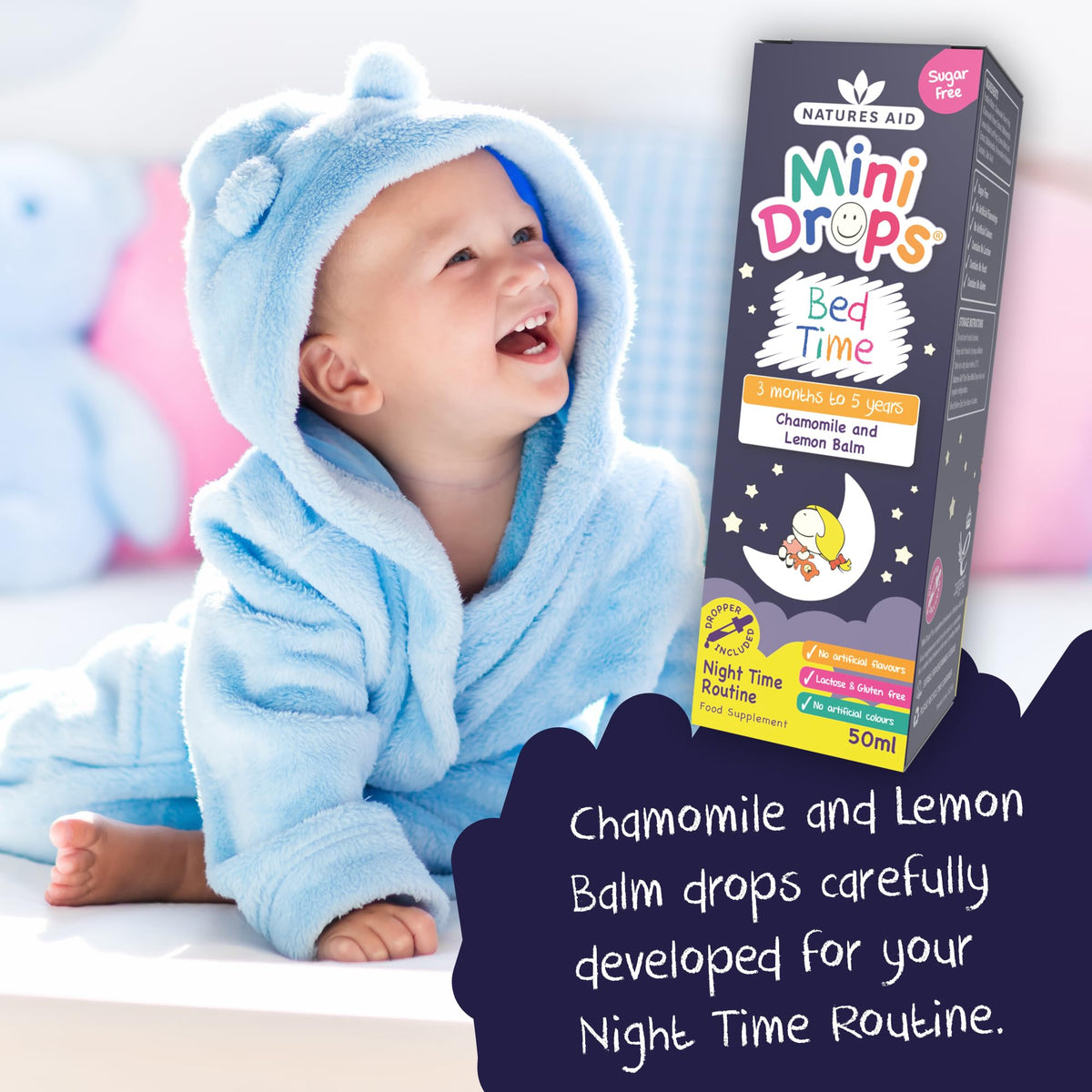 Natures Aid Mini Drops Multi-Vitamin for Babies, Kids & Children 50ml
