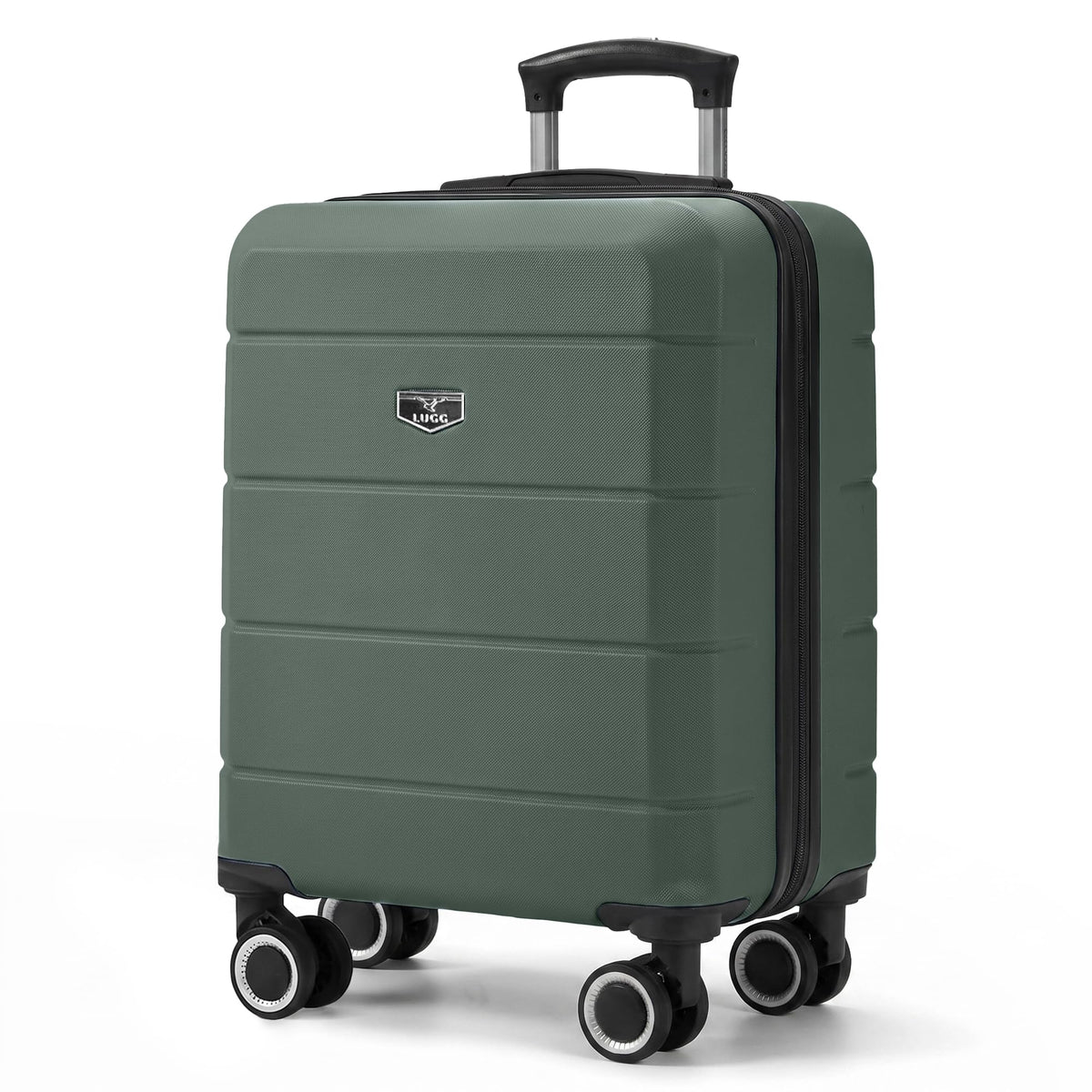 LUGG Jetset 40cm Suitcase 40x30x20cm, Ryanair Compatible Underseat Size, Hard Shell ABS, Spinner with Removable Wheels, Lightweight Travel Luggage, 1 Year Warranty