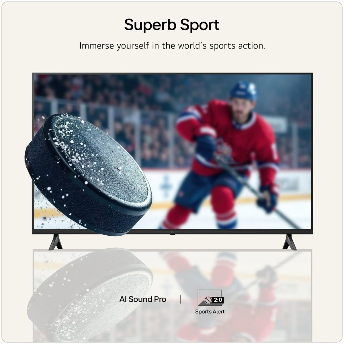 LG 50NU800B6LC Nano UHD AI NU80 4K Smart TV, α7 Processor Gen9, 60Hz, HDR10, Filmmaker Mode™, Google Cast, Apple AirPlay 2, Model Year 2026