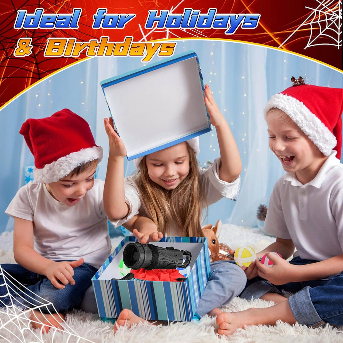 YOTOY Toys for Boys 3 4 5 6 7 8 9 10 Year Old Spider Dart Board Toy for Boy