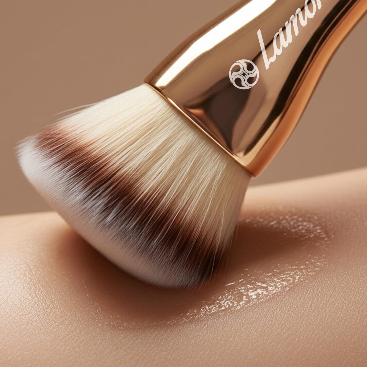 Make Up Brush Foundation Kabuki Flat Top, Perfect For Blending Liquid Cream