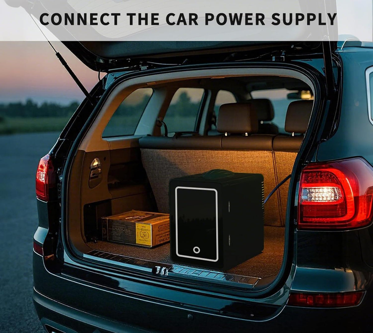 Mini Fridge 6 Litre,Cooler & Warmer,Small Fridge for Bedrooms, Car, Drinks, Beauty, Skincare, Travel Black