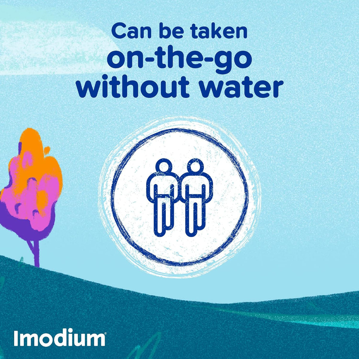 Imodium Instants (1 x 6 Tablets) Loperamide Dissolving Tablets for On-The-Go Diarrhoea Relief, Treats Short-Term and IBS Diarrhoea, Helps Restore Your Natural Rhythm, for Adults and Children Aged 12+