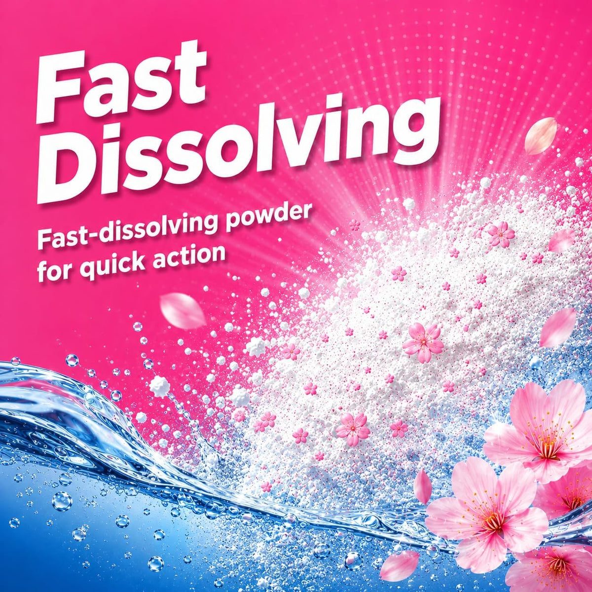 Daz Cherry Blossom Washing Powder 120 Washes, Bio Laundry Detergent
