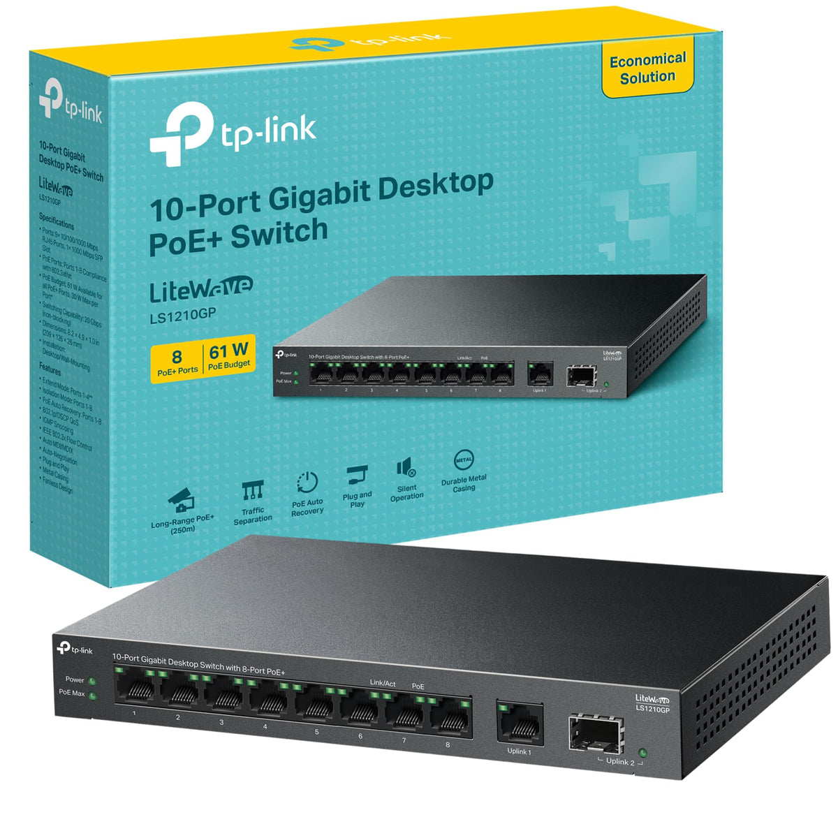 TP-Link Festa FS328G - 24-Port Gigabit Switch with 4 SFP Slots, Cloud Management, Enterprise Network Optimization, Security and Stable Performance
