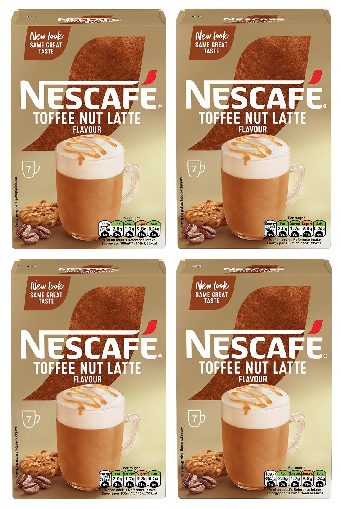 NESCAFÉ Latte Instant Coffee Sachets - 72 x 18g