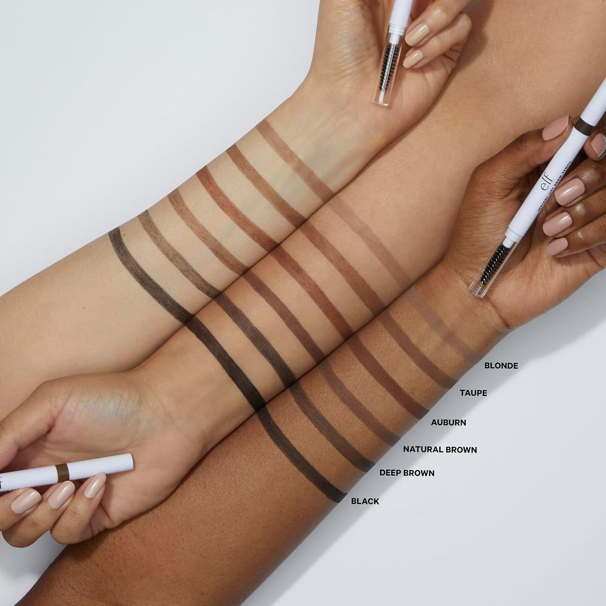 e.l.f., Instant Lift Brow Pencil, Dual-Sided, Precise, Fine Tip, Shapes, Defines, Fills Brows, Contours, Combs, Tames, Taupe 0.18g