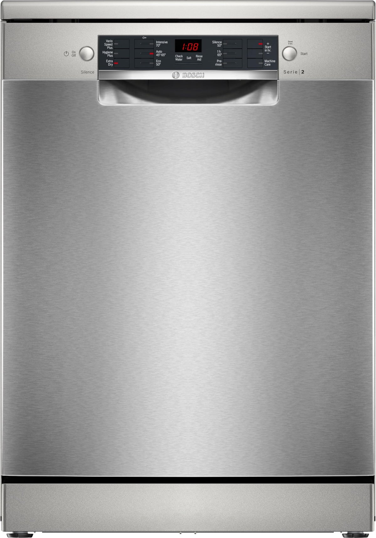 Bosch Series 2 SMS26AW08G Freestanding Dishwasher, 60cm, White