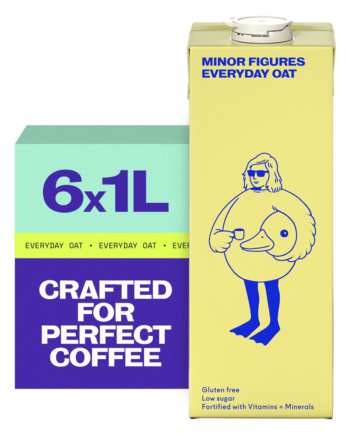 Minor Figures Barista Oat (Organic) – Perfect for Smooth, Silky Coffees – Vegan – Non-Dairy – Shelf-Stable – 1L x 6 Cartons